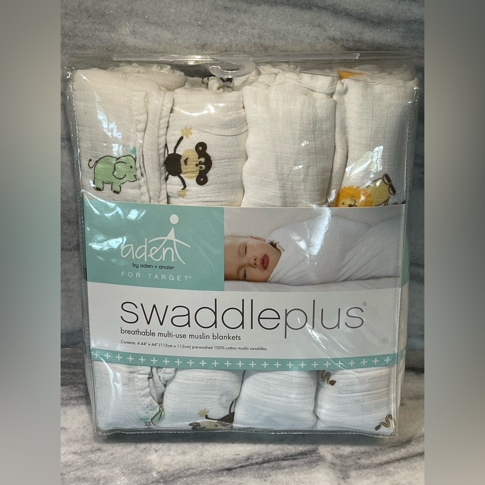 aden + anais essentials Muslin Swaddle Blankets - 4pk